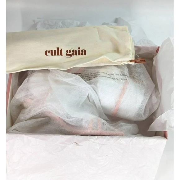 Cult Gaia Women's Lydia Square Toe Strap High Heel Sandals Size 38.5 (MSRP $428) - Picture 10 of 11